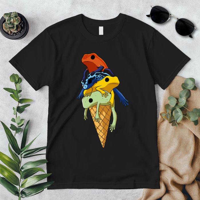 P.O.I.S.O.N Dart Frogs Ice Cream Premium T-Shirt