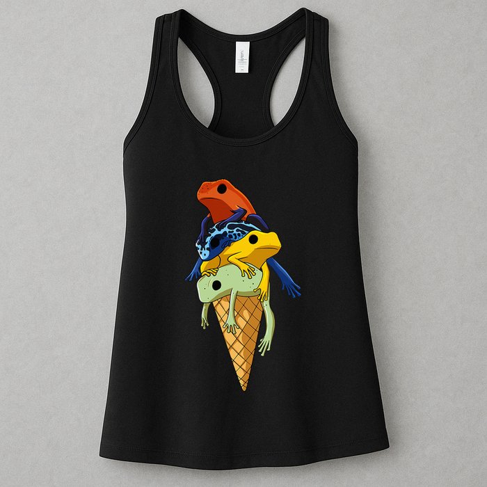 P.O.I.S.O.N Dart Frogs Ice Cream Womens Tank Top