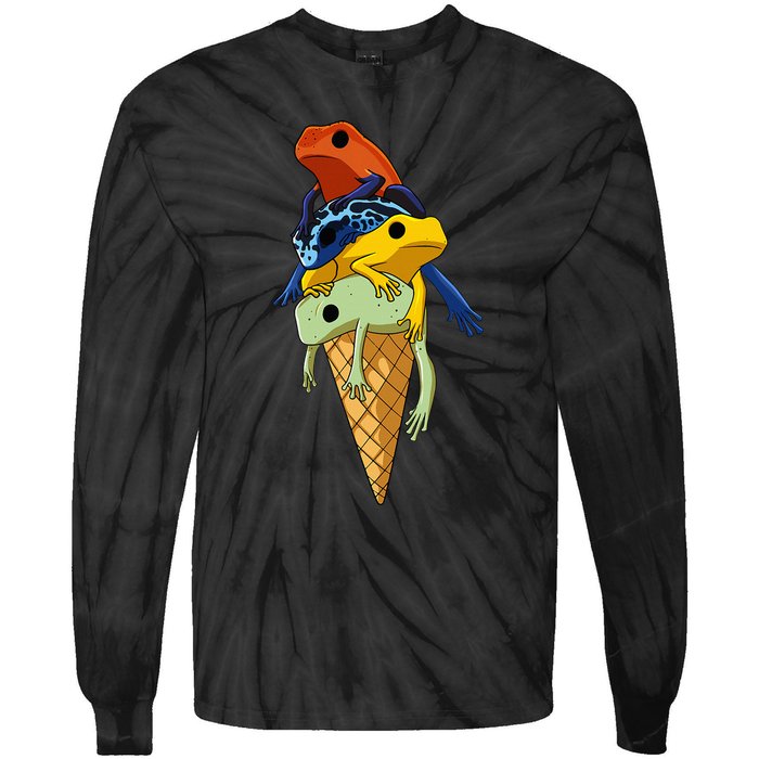 P.O.I.S.O.N Dart Frogs Ice Cream Tie-Dye Long Sleeve Shirt