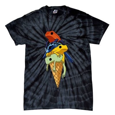 P.O.I.S.O.N Dart Frogs Ice Cream Tie-Dye T-Shirt