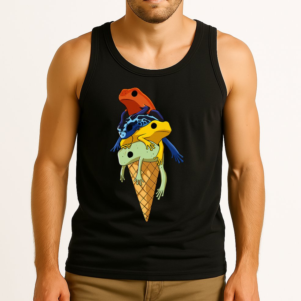 P.O.I.S.O.N Dart Frogs Ice Cream Tank Top