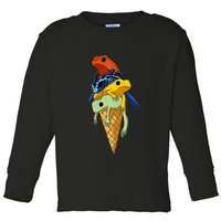 P.O.I.S.O.N Dart Frogs Ice Cream Toddler Long Sleeve Shirt
