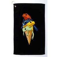 P.O.I.S.O.N Dart Frogs Ice Cream Golf Towel