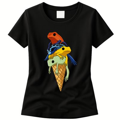 P.O.I.S.O.N Dart Frogs Ice Cream Womens T-Shirt