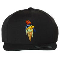 P.O.I.S.O.N Dart Frogs Ice Cream Wool Snapback Cap