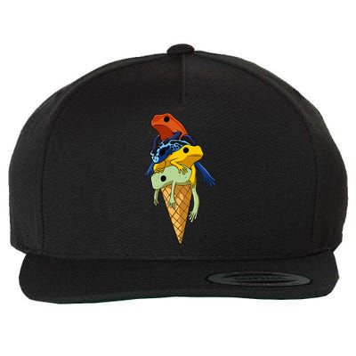 P.O.I.S.O.N Dart Frogs Ice Cream Wool Snapback Cap