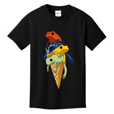 P.O.I.S.O.N Dart Frogs Ice Cream Kids T-Shirt