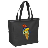 P.O.I.S.O.N Dart Frogs Ice Cream Zip Tote Bag