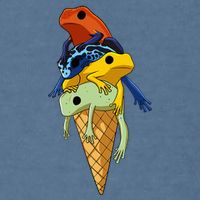 P.O.I.S.O.N Dart Frogs Ice Cream Garment-Dyed Sweatshirt