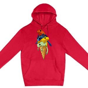 P.O.I.S.O.N Dart Frogs Ice Cream Premium Pullover Hoodie