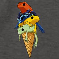 P.O.I.S.O.N Dart Frogs Ice Cream Vector Backpack