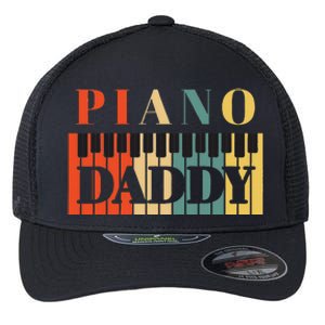 Piano Daddy Fathers Day Classical Music Dad Instrument Flexfit Unipanel Trucker Cap