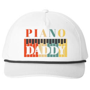 Piano Daddy Fathers Day Classical Music Dad Instrument Snapback Five-Panel Rope Hat