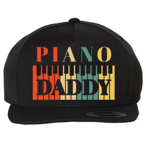 Piano Daddy Fathers Day Classical Music Dad Instrument Wool Snapback Cap