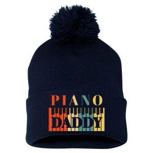 Piano Daddy Fathers Day Classical Music Dad Instrument Pom Pom 12in Knit Beanie