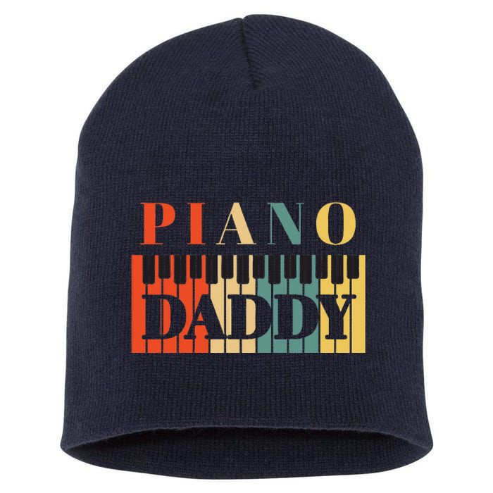 Piano Daddy Fathers Day Classical Music Dad Instrument Short Acrylic Beanie