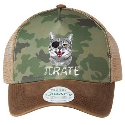 Pi Day Funny Math Science Cat Pirate Legacy Tie Dye Trucker Hat