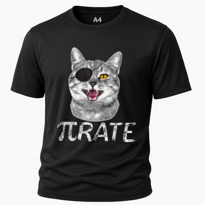 Pi Day Funny Math Science Cat Pirate Performance Shirt