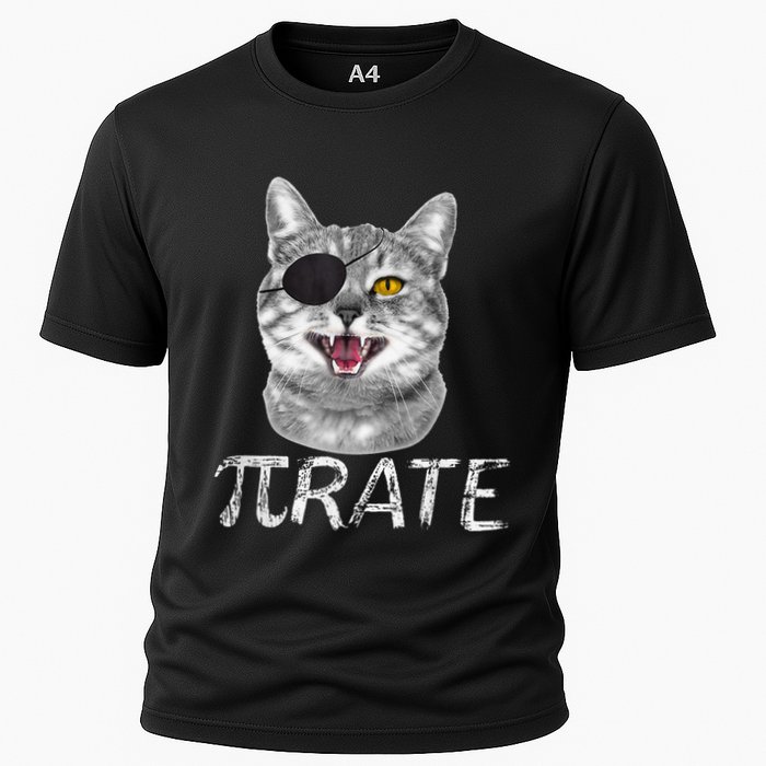 Pi Day Funny Math Science Cat Pirate Performance Shirt