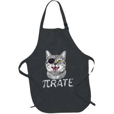 Pi Day Funny Math Science Cat Pirate Apron
