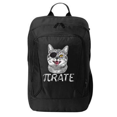 Pi Day Funny Math Science Cat Pirate City Backpack
