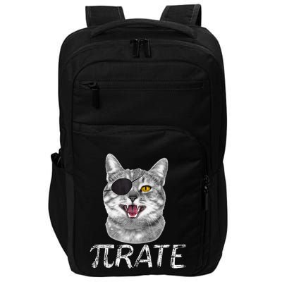 Pi Day Funny Math Science Cat Pirate Impact Tech Backpack