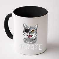 Pi Day Funny Math Science Cat Pirate Mug