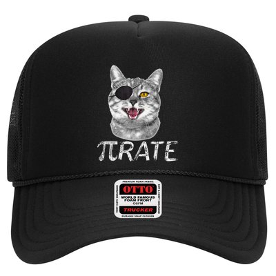 Pi Day Funny Math Science Cat Pirate Trucker Hat