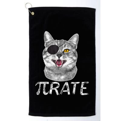 Pi Day Funny Math Science Cat Pirate Golf Towel