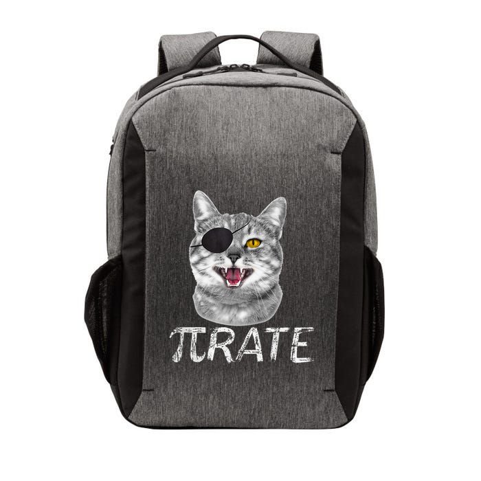 Pi Day Funny Math Science Cat Pirate Vector Backpack