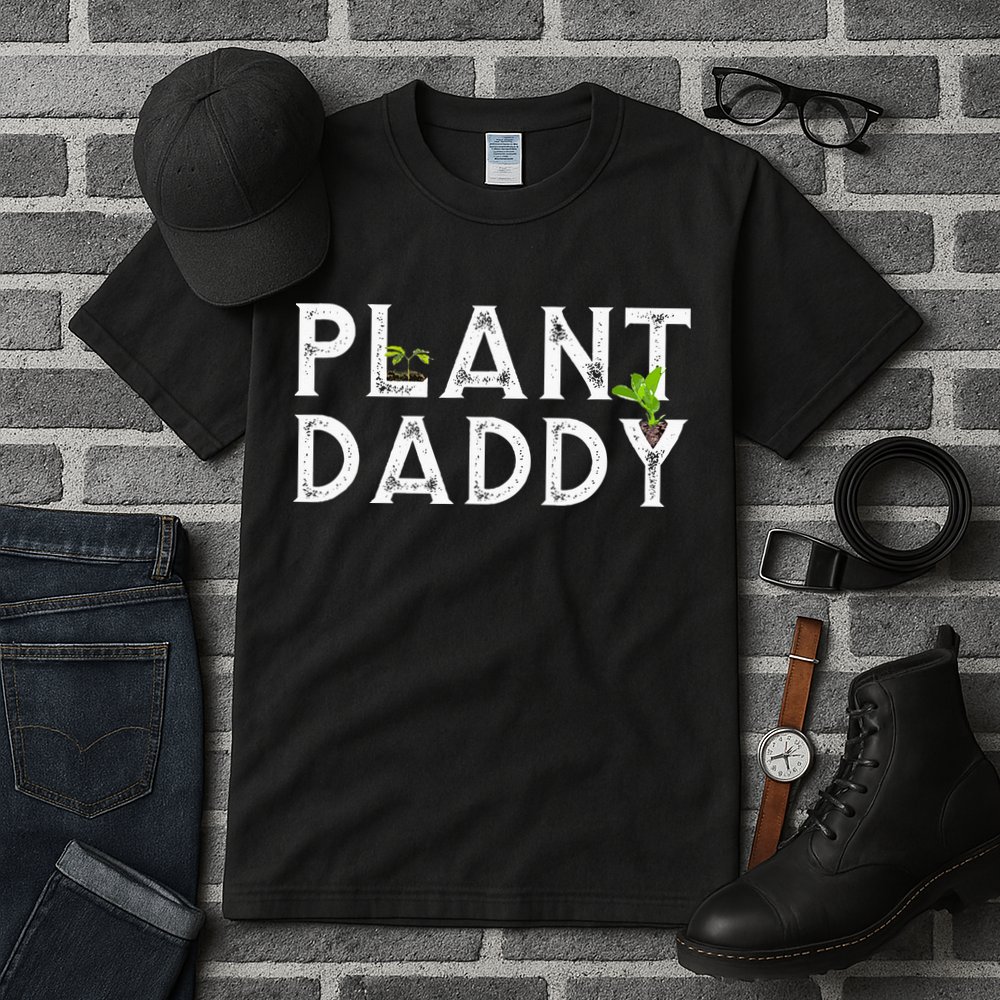 Plant Daddy Funny Landscaping Gardening Or Mowing Tall T-Shirt