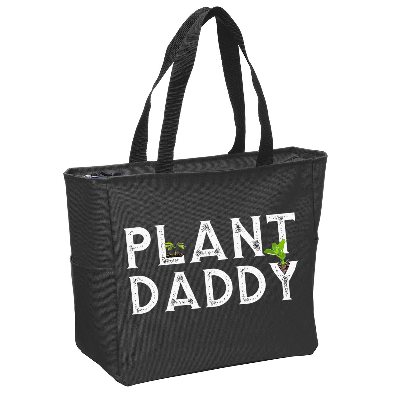 Plant Daddy Funny Landscaping Gardening Or Mowing Zip Tote Bag