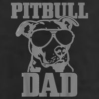 Pitbull Dad Funny Dog Pitbull Sunglasses Fathers Day Pitbull 7 Panel Mesh Trucker Snapback Hat