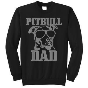 Pitbull Dad Funny Dog Pitbull Sunglasses Fathers Day Pitbull Sweatshirt