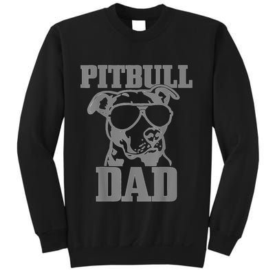 Pitbull Dad Funny Dog Pitbull Sunglasses Fathers Day Pitbull Sweatshirt