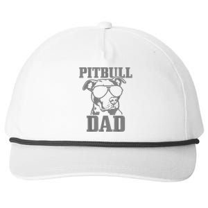 Pitbull Dad Funny Dog Pitbull Sunglasses Fathers Day Pitbull Snapback Five-Panel Rope Hat