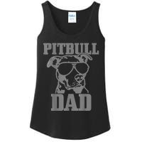 Pitbull Dad Funny Dog Pitbull Sunglasses Fathers Day Pitbull Ladies Essential Tank