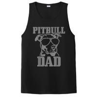 Pitbull Dad Funny Dog Pitbull Sunglasses Fathers Day Pitbull PosiCharge Competitor Tank