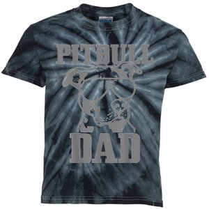 Pitbull Dad Funny Dog Pitbull Sunglasses Fathers Day Pitbull Kids Tie-Dye T-Shirt