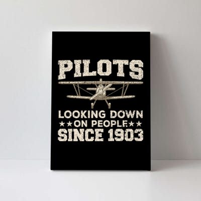 Pilot Design For Women Aviation Airplane Pilot Canvas