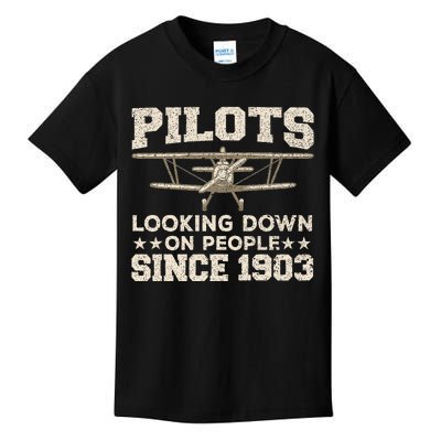 Pilot Design For Women Aviation Airplane Pilot Kids T-Shirt