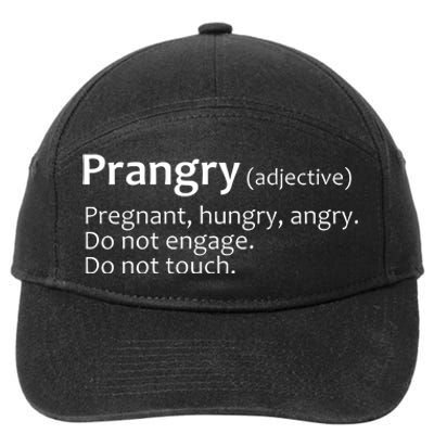 Prangry Definition Funny Pregnancy Announcement 7-Panel Snapback Hat