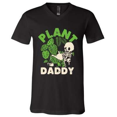 Plant Daddy Funny Gardening Houseplants Landscaping Gardener V-Neck T-Shirt