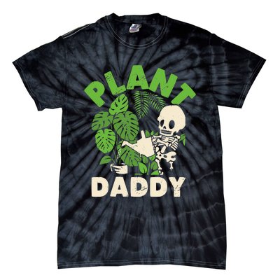 Plant Daddy Funny Gardening Houseplants Landscaping Gardener Tie-Dye T-Shirt