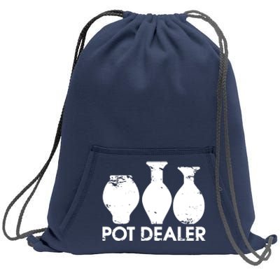 Pot Dealer Funny Clay Pottery Gift Potters Sweatshirt Cinch Pack Bag