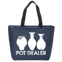 Pot Dealer Funny Clay Pottery Gift Potters Zip Tote Bag