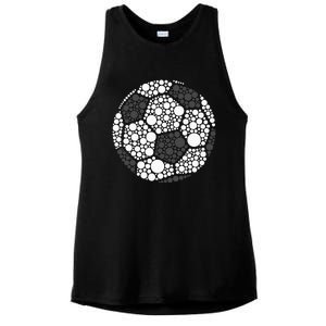 Polka Dot Football Soccer Lover Happy Dot Day Sport Ball Ladies PosiCharge Tri-Blend Wicking Tank