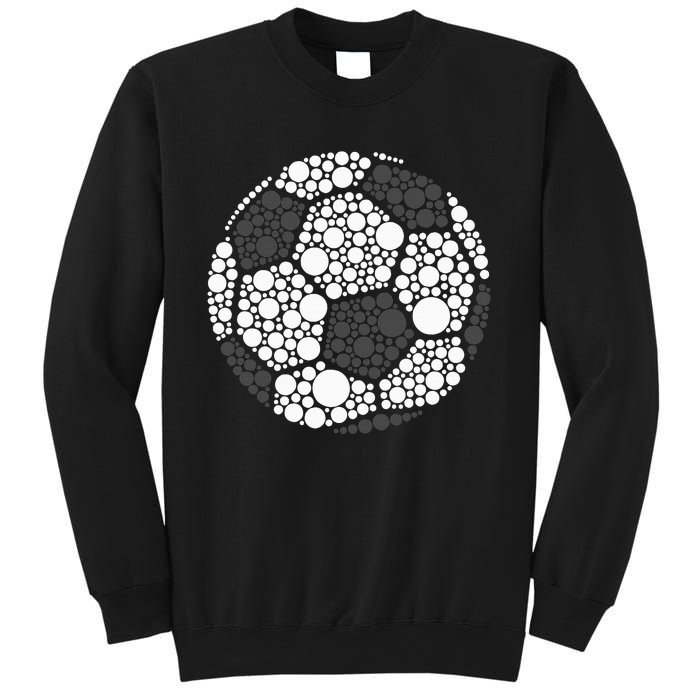 Polka Dot Football Soccer Lover Happy Dot Day Sport Ball Sweatshirt