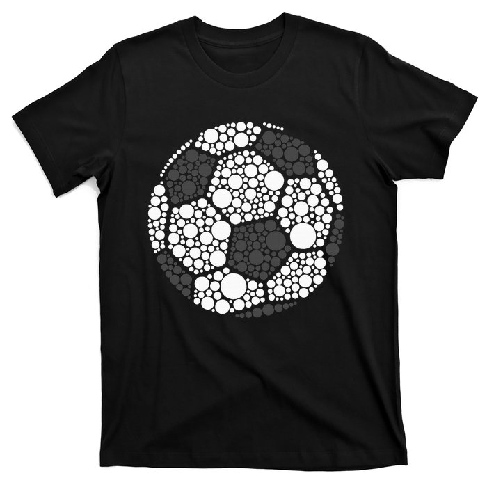 Polka Dot Football Soccer Lover Happy Dot Day Sport Ball T-Shirt