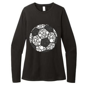 Polka Dot Football Soccer Lover Happy Dot Day Sport Ball Womens CVC Long Sleeve Shirt